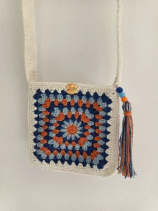 Bolsa Crossover de Crochê - Artesanato e Personalizados