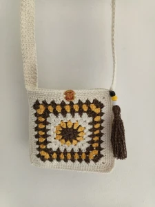 Bolsa Crossover de Crochê - Artesanato e Personalizados
