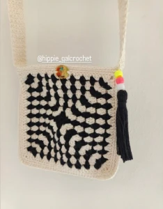 Bolsa Crossover de Crochê - Artesanato e Personalizados