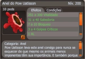 Anel de pow uatisson (spiritia) - Dofus
