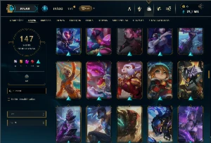 Ferro 2 com TODOS os champs e 147 Skins ( Mais de 70 Jogos ) - League of Legends LOL