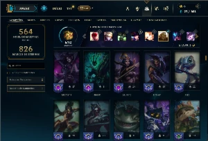 Ferro 2 com TODOS os champs e 147 Skins ( Mais de 70 Jogos ) - League of Legends LOL