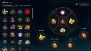 Vendo conta de lol D1:full champ,84 skins + 4 vitoriosas - League of Legends