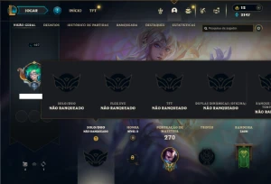 Unranked com 90 Champs e 73 Skins + 1 Prestigio do Yasuo - League of Legends LOL