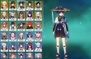 VENTI  ZHONGLI  RAIDEN  NAHIDA EULA  YELAN BAIZHU XIAO WANDE - Genshin Impact