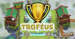 SUBO SEUS TROFÉUS/ARENA CLASH ROYALE