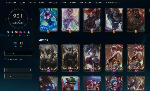 Conta League of Legends com mais de 930 skins LOL