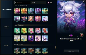 Conta League of Legends com mais de 930 skins LOL