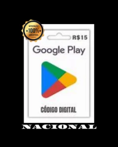 Play Store R$ 15 (Créditos) - Gift Card - Gift Cards