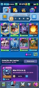 Conta com carta nível máximo - Clash Royale