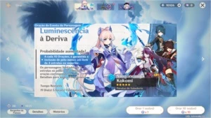 Conta com 4 personagens 5 estrelas - Genshin Impact