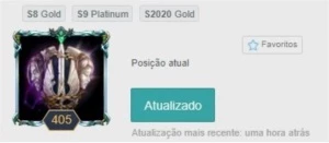 Conta LOL - Platina 4 - Lvl 405 - 68 Skins - Muitos espólios - League of Legends