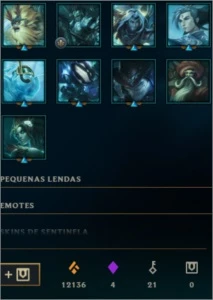 Conta lol Platina 2 - League of Legends