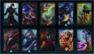 Conta Plat 1 60 skins, descrição duojob - League of Legends LOL
