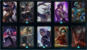 Conta Plat 1 60 skins, descrição duojob - League of Legends LOL