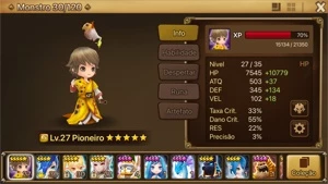 Pungbaek - Conta inicial - Summoners War
