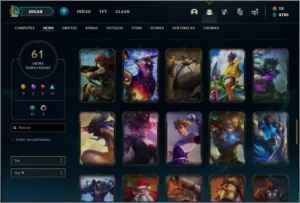 Conta prata 4 com 61 skins e 80 champs - League of Legends LOL