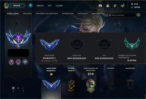 Conta LoL Mestre 68% de Winrate - League of Legends