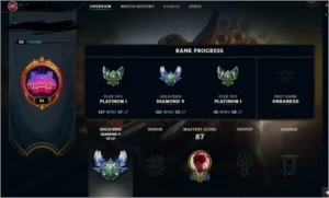 Conta League Of Legends Diamond V LOL