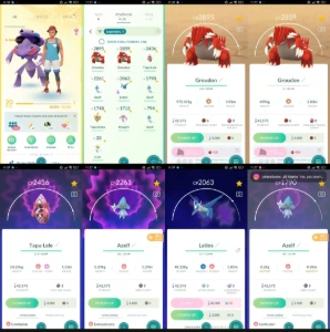 Pokémon GO Level 20 com 10 Lendários |  D105