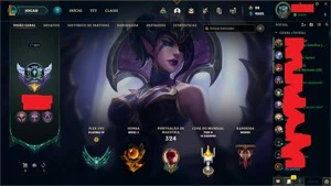 CONTA 203 SKINS - 2 ultimate, - League of Legends LOL