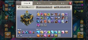 Acount Clash of Clans cv17 semi full