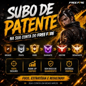Subo sua Patente Em Sua Conta/ Free Fire