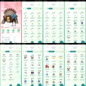 Conta PTC | LVL 34 |35 shiny| 30 Lendários | C020 - Pokemon GO