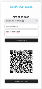 Script Gerador de QR Code - Serviços Digitais