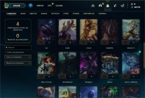 Conta ouro 4 com 33 Champs e 3 Fragmentos - League of Legends LOL