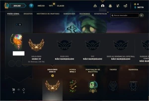 Conta ouro 4 com 33 Champs e 3 Fragmentos - League of Legends LOL