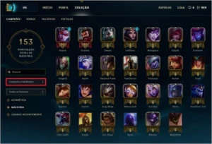 Conta de League of Legends LOL