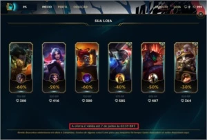 Conta de League of Legends LOL