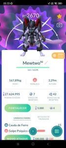 Conta pokémon go Mewtwo armadura Rayquaza palkia e muito+ - Pokemon GO