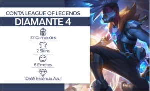 CONTA LEAGUE OF LEGENDS |DIAMANTE 4 • 32 CAMPEÕES • HIGH MMR LOL