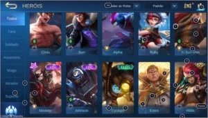 Conta Mobile Legends: Bang Bang