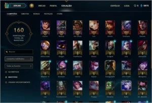 conta league of legends ouro ótimo mmr LOL