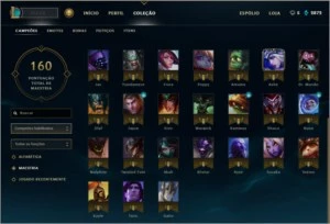conta league of legends ouro ótimo mmr LOL
