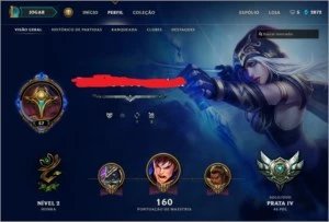 conta league of legends ouro ótimo mmr LOL