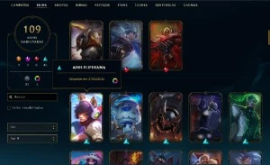 Conta League of Legends 109 Skins, 2 Ultimates sem ranque LOL