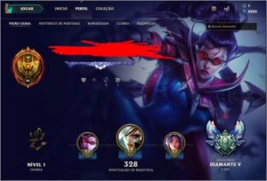 CONTA LOL DIAMANTE, 120 SKINS. 91 CHAMPS BORDA DE DIAMANTE - League of Legends