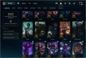 Conta ouro 1 MAIN KAT com 26 skins e 60 champs - League of Legends LOL
