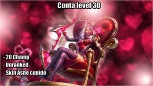 Conta level 30+ Ashe cupido - Unranked - League of Legends LOL