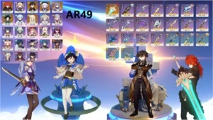 Venti + Zhongli + keqing + Diluc C1 + orgulho celestial - Genshin Impact