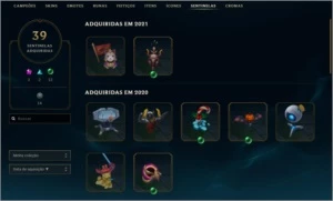 CONTA LOL PLATINA 4 - TODOS CAMPEÕES - VÁRIAS SKINS - League of Legends