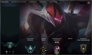 CONTA LOL PLATINA 4 - TODOS CAMPEÕES - VÁRIAS SKINS - League of Legends