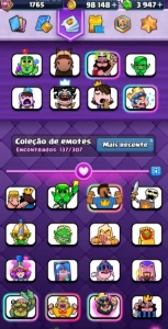 Conta clash Royale com cartas no nível máximo