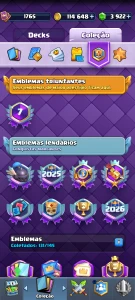 Conta clash Royale com cartas no nível máximo