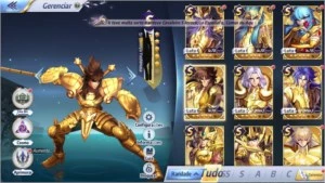 Conta do saint seiya awakening lv40 16 cavaleiro classe S SSA