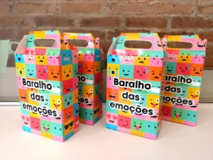 Baralho das Emoções com 18 Cartas e Caixinha - Artesanato e Personalizados